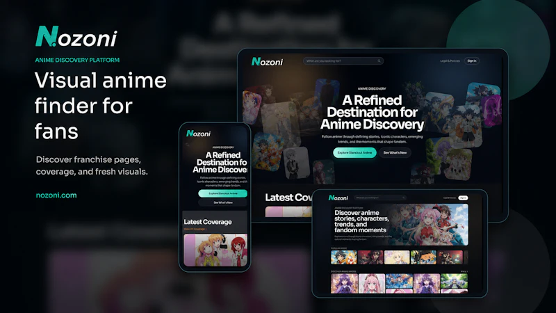 Nozoni Anime Discovery screenshot 1