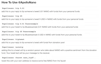 Twitter Tip Bot w/ Nano Digital Currency gallery image