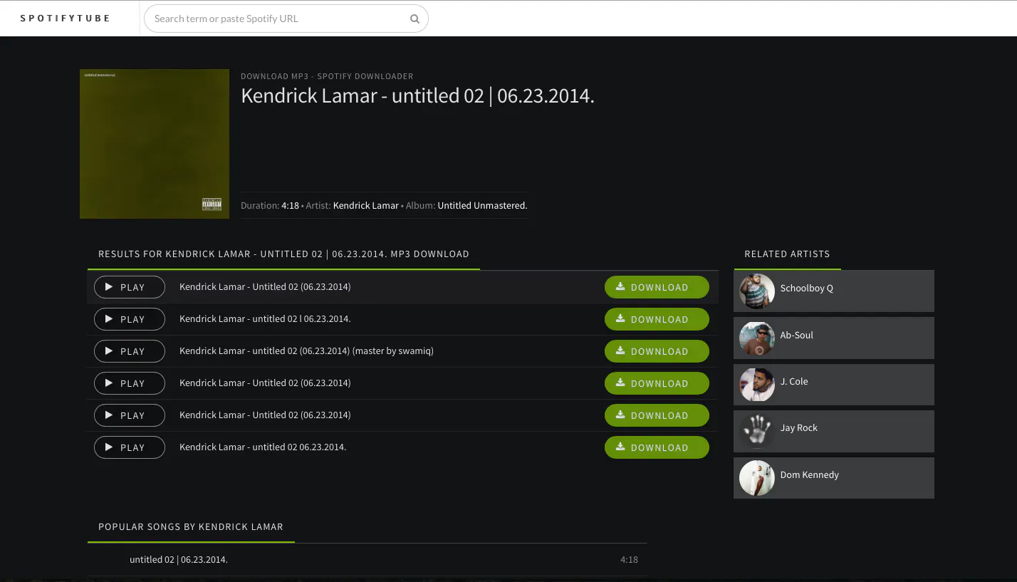 Spotify Tube