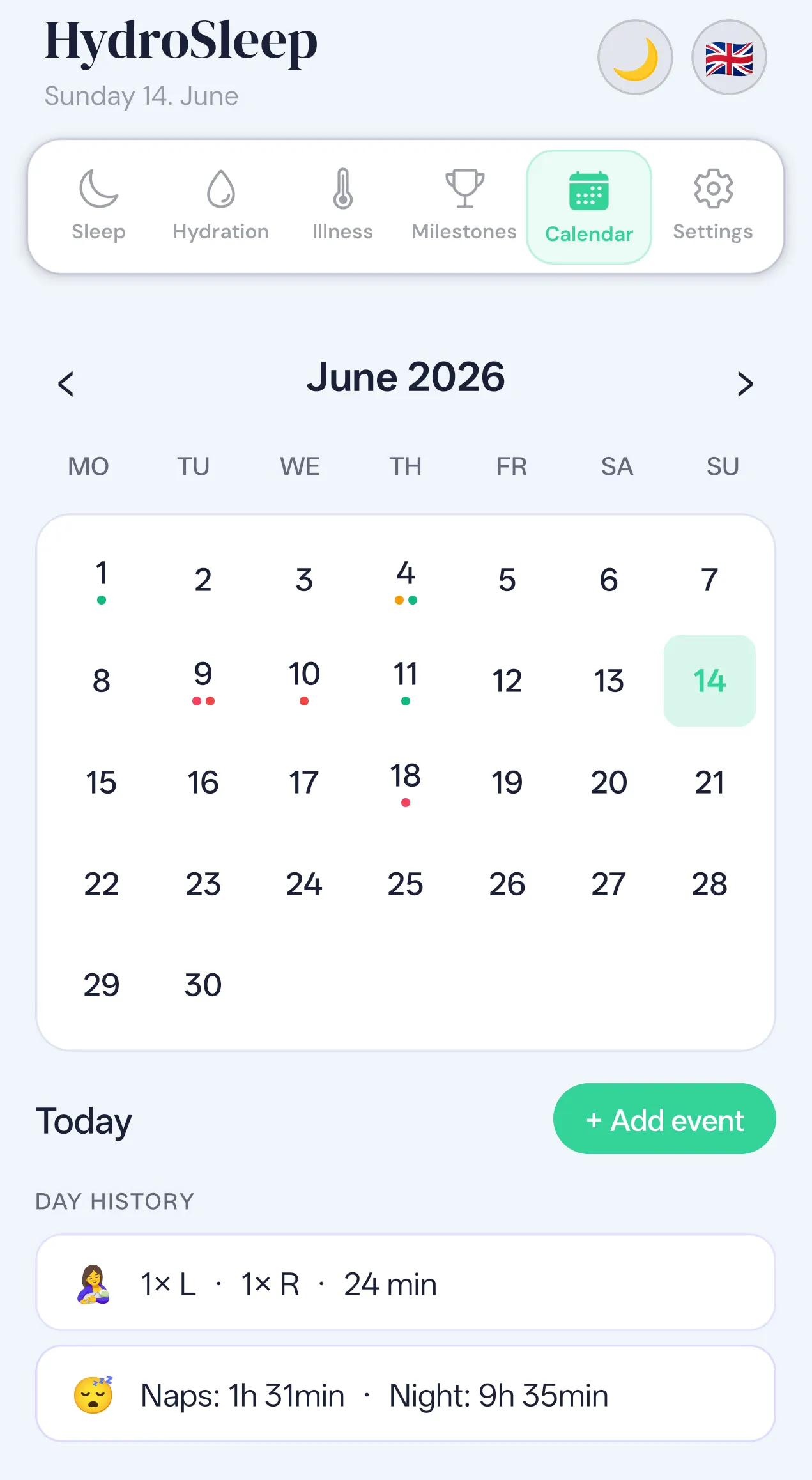 HydroSleep — Baby Tracker gallery image