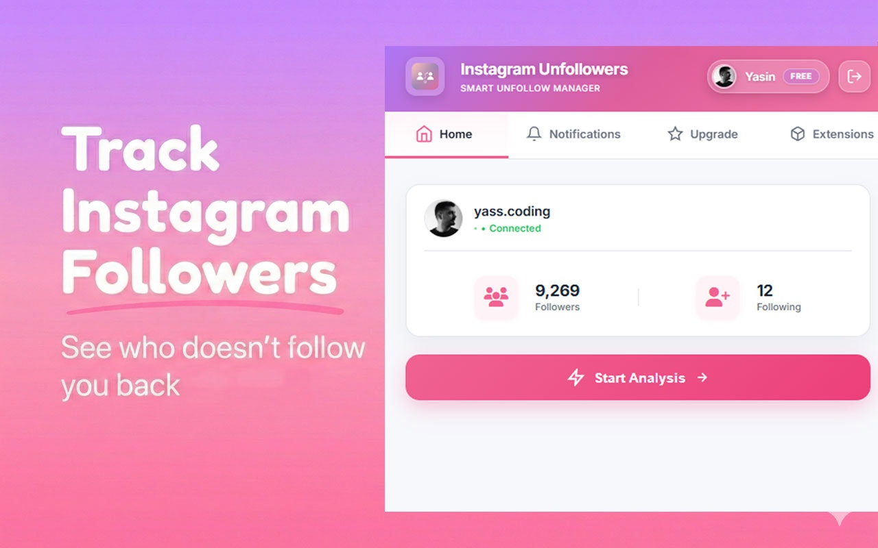 Instagram Unfollowers for Chrome