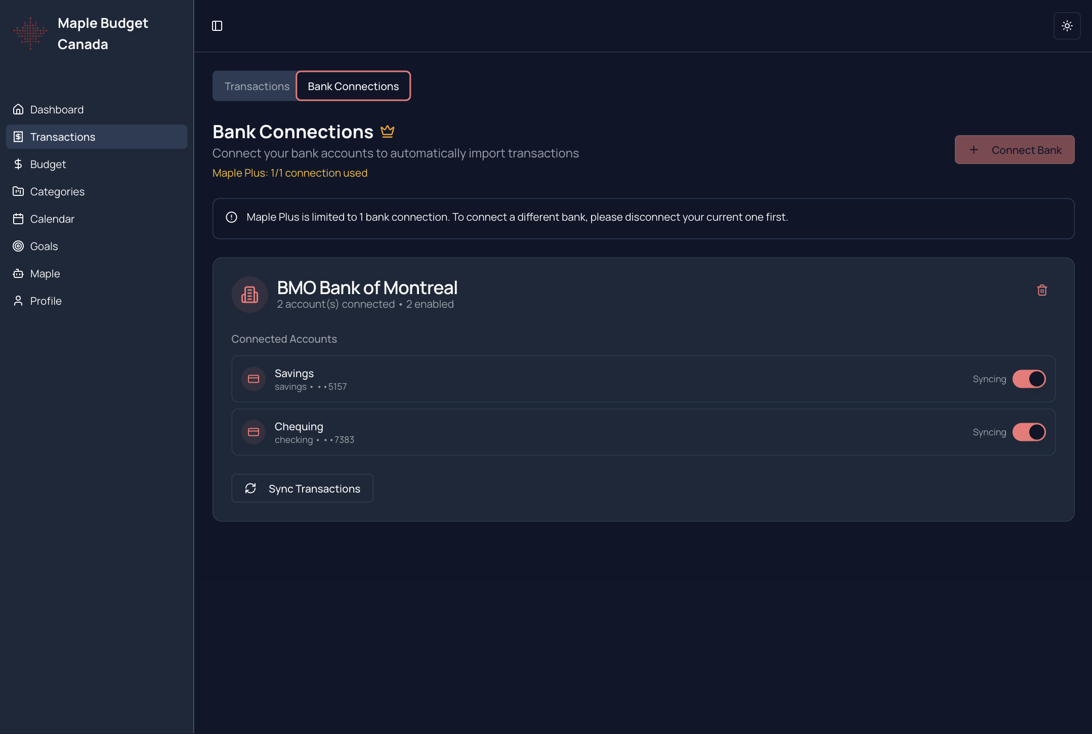 Maple Budget Canada - Screenshot 3 preview