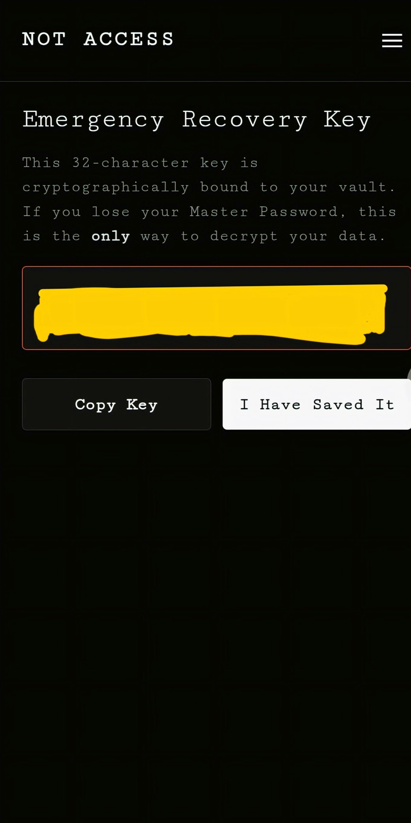 NOT ACCESS gallery image