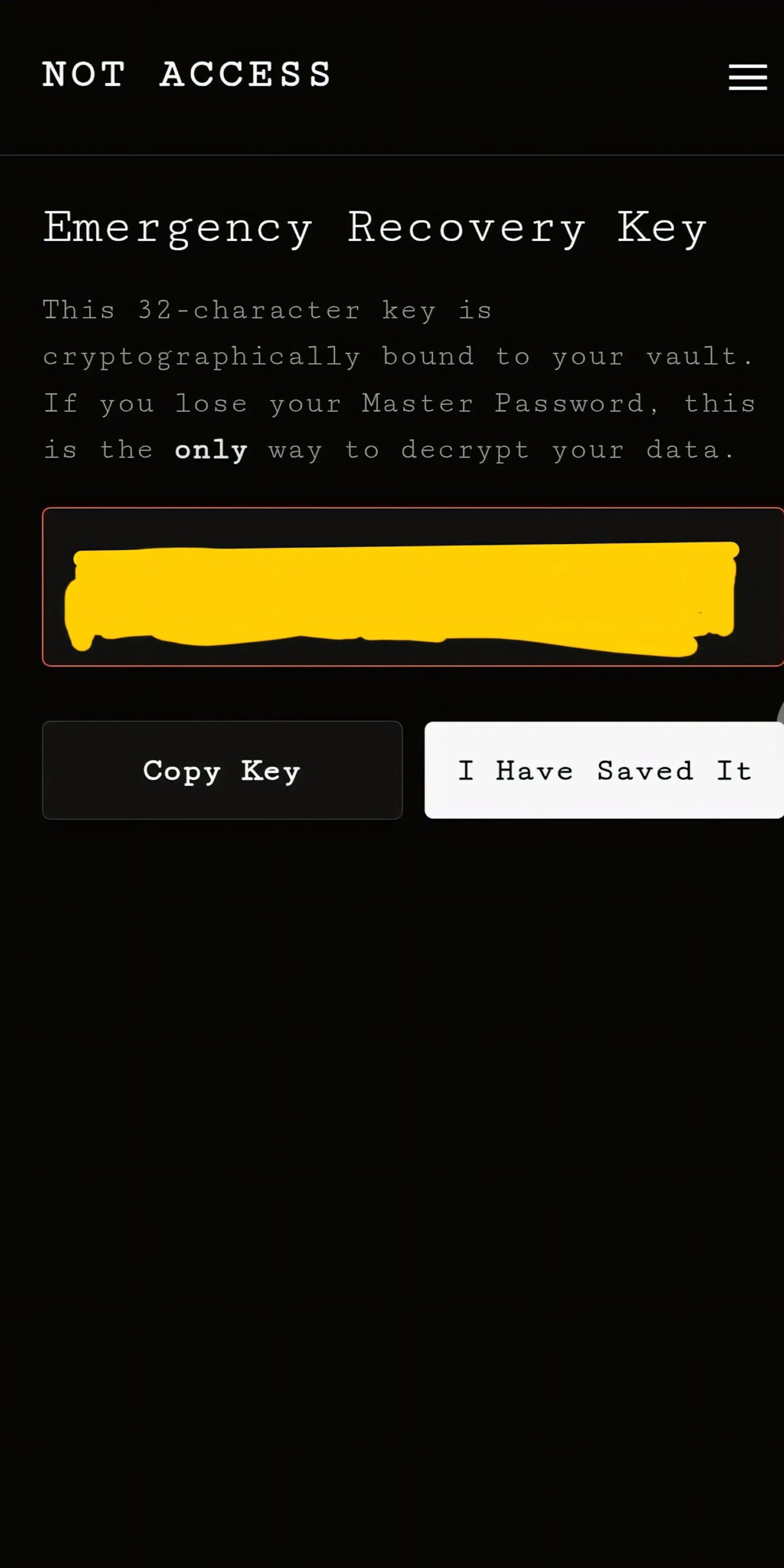 NOT ACCESS screenshot 2