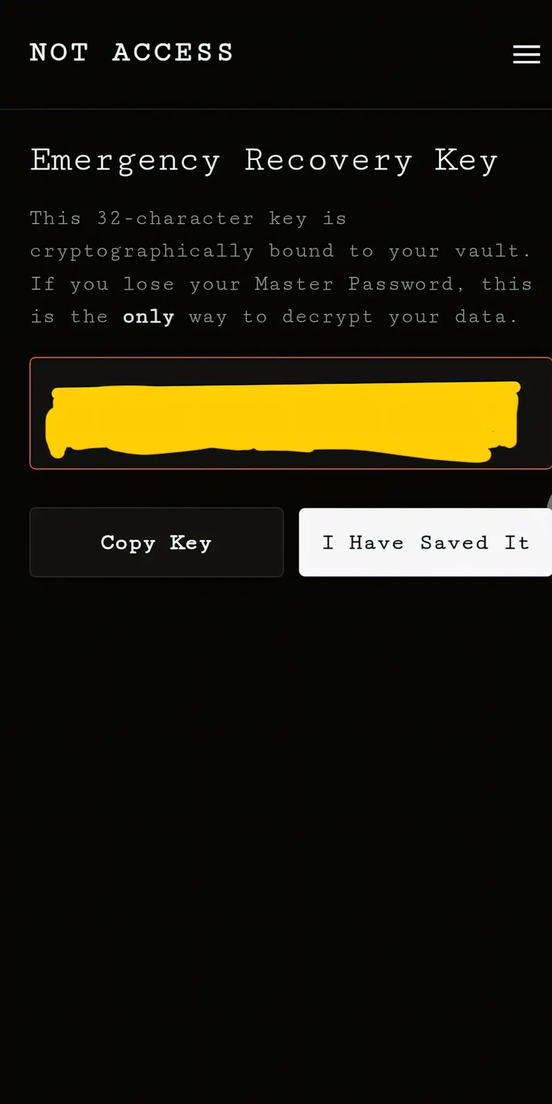 NOT ACCESS screenshot 2