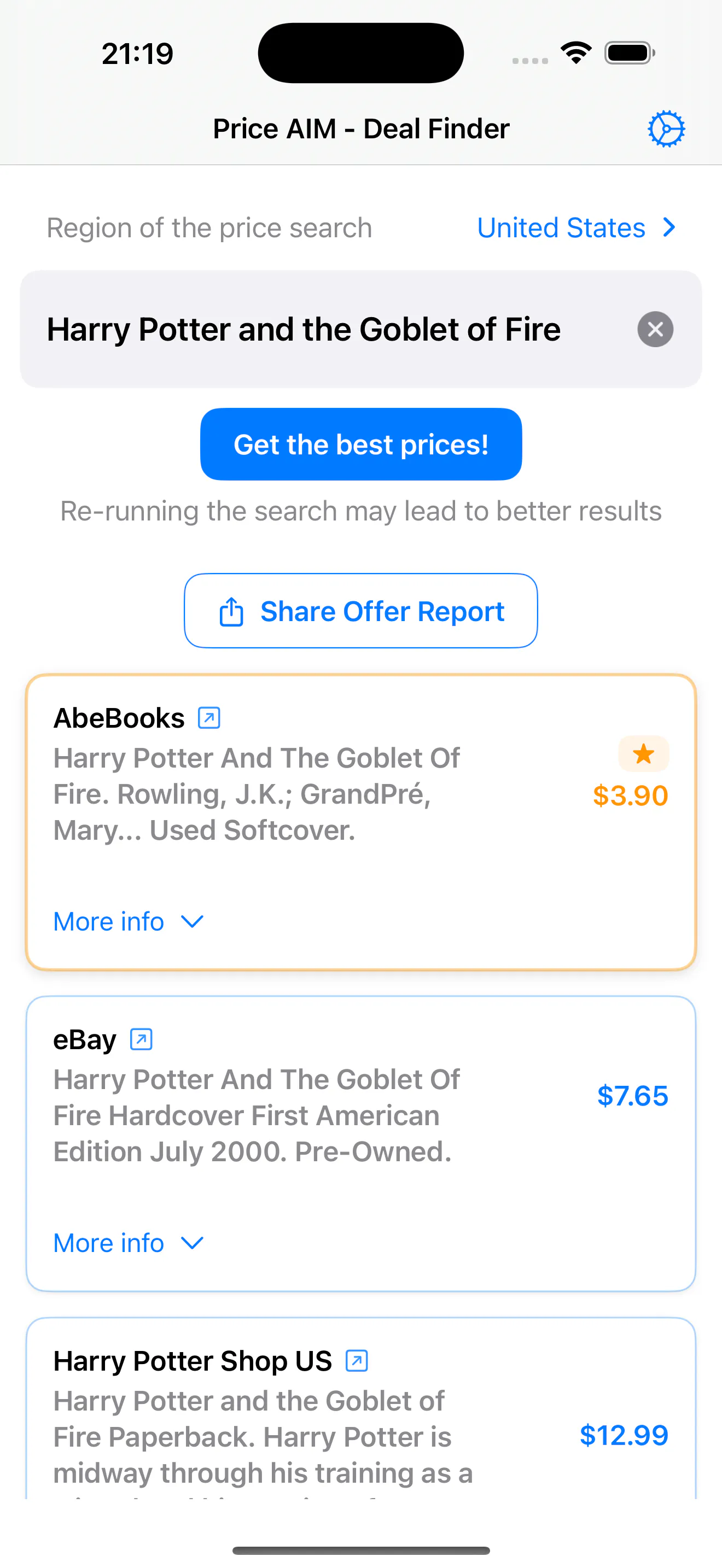 Price AIM - best offer finder with AI gallery image