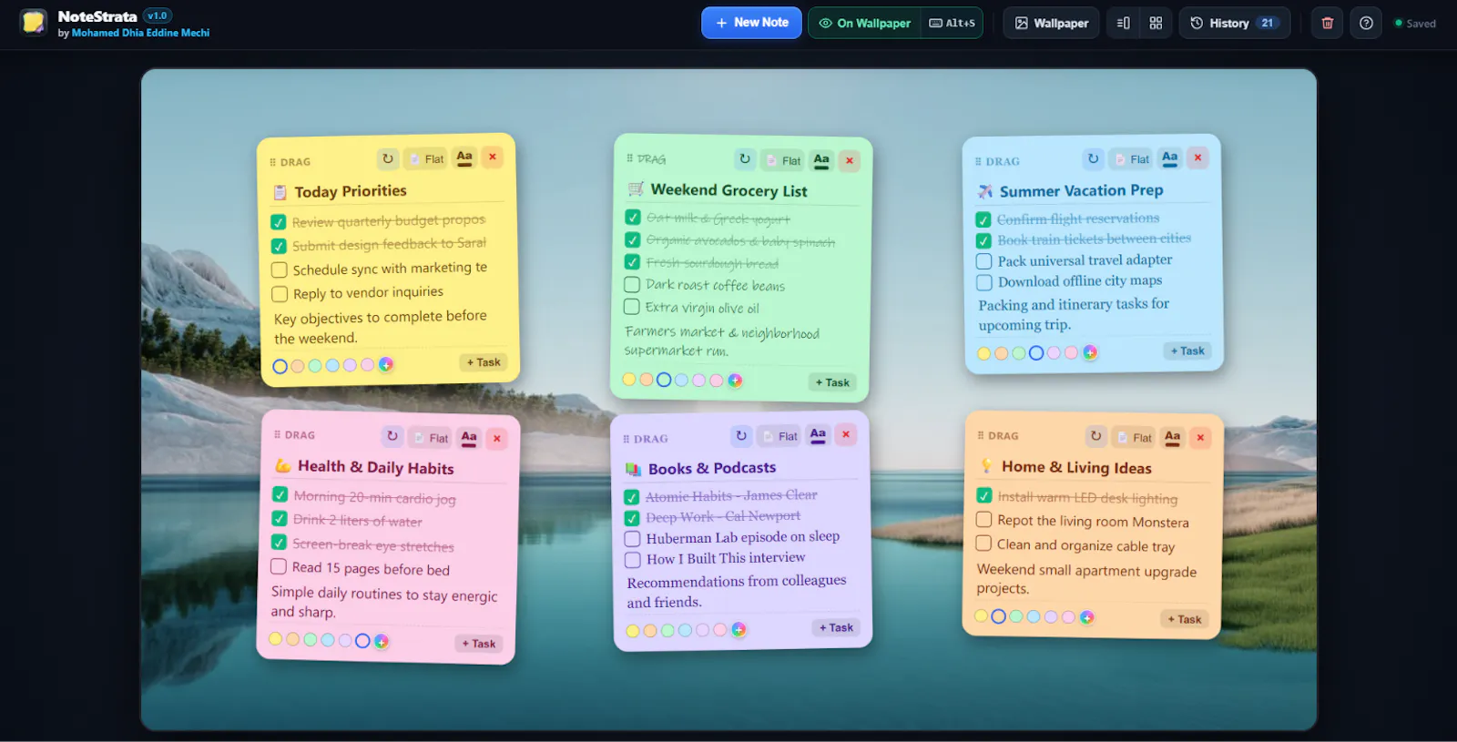 NoteStrata screenshot 1