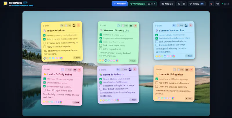 NoteStrata screenshot 1