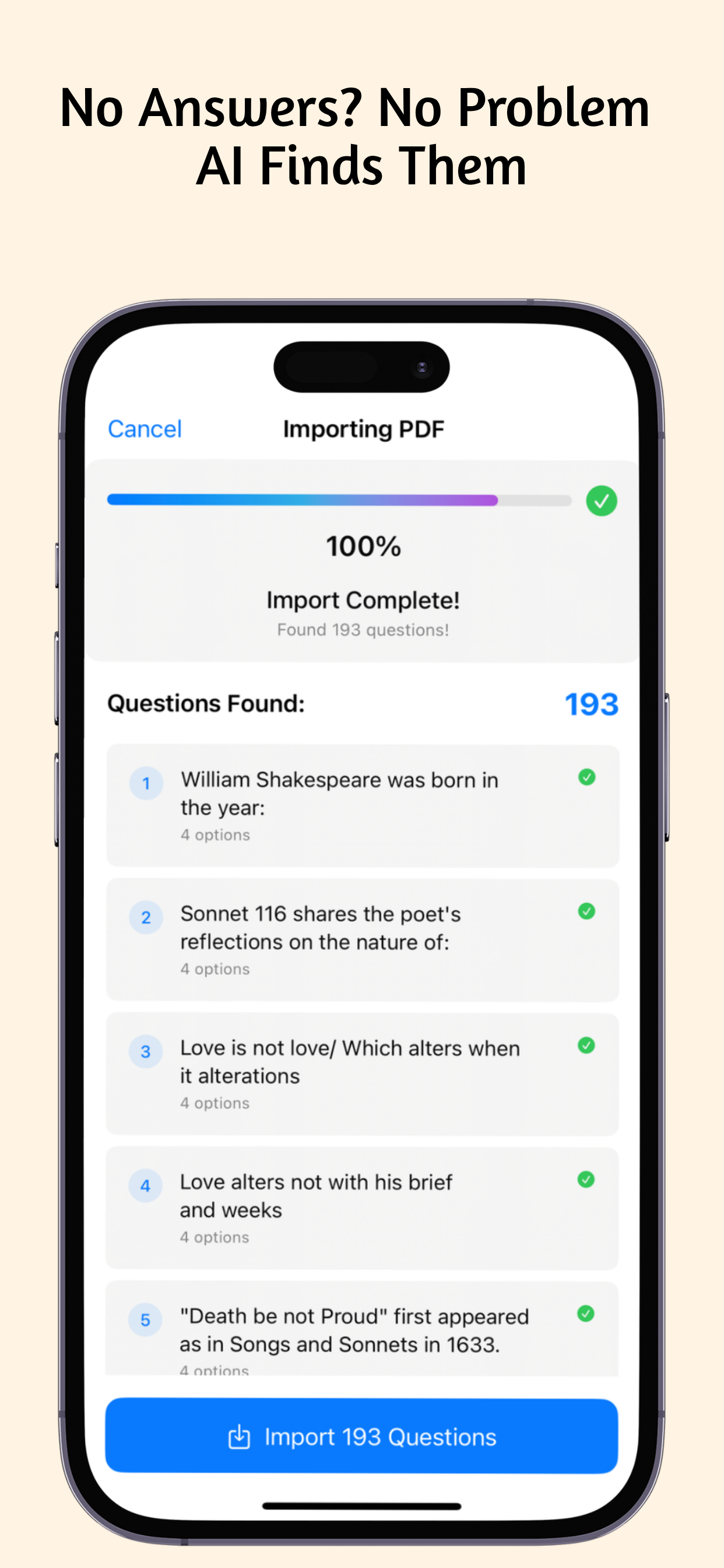 Master dell'esame - Crea quiz e flashcard in pochi secondi con AI media 3