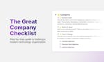 The Great Company Checklist image