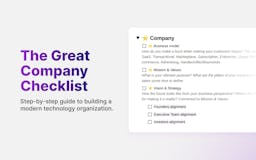 The Great Company Checklist media 2