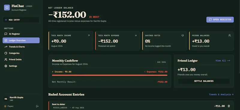 FinChat — Expense Tracker screenshot 2