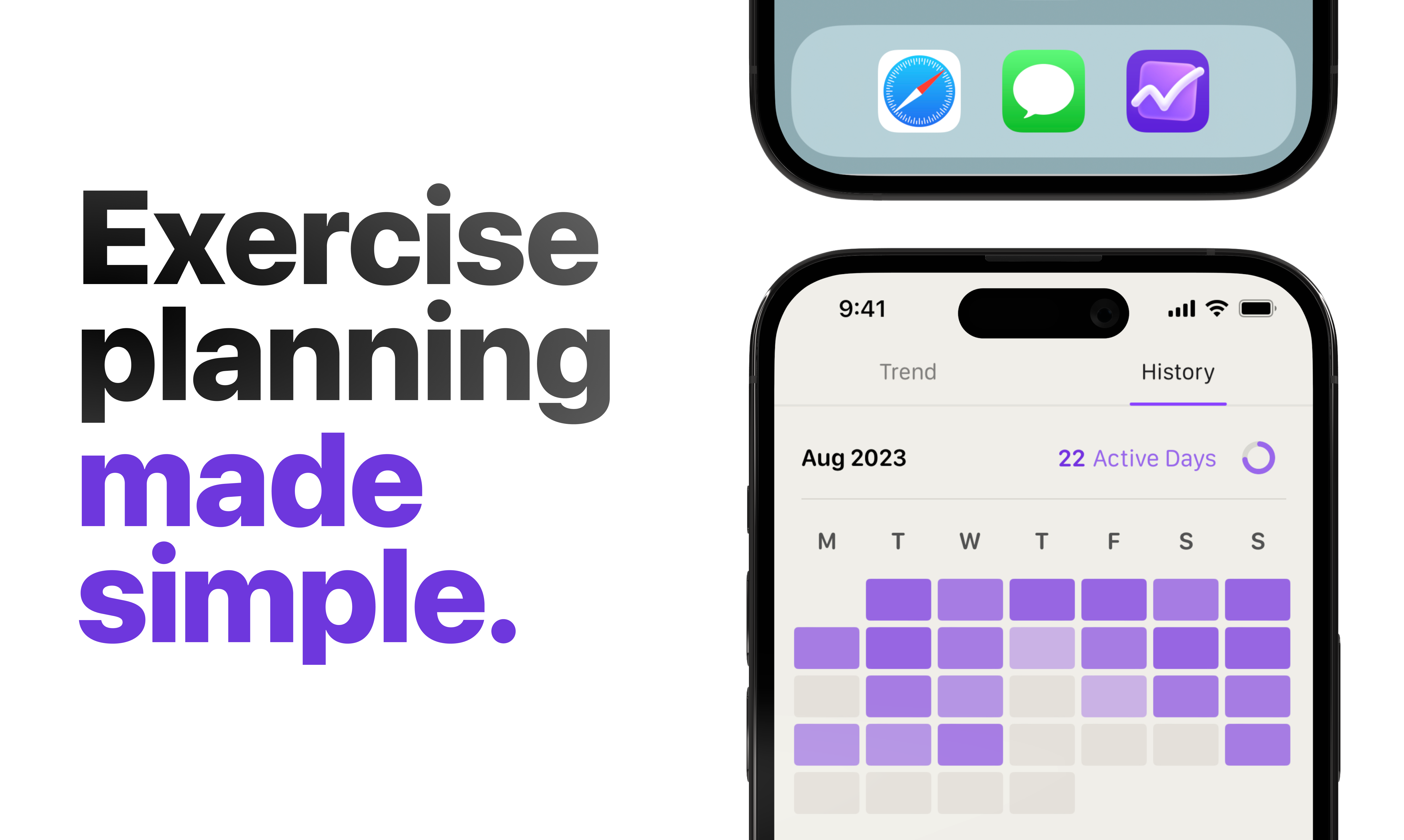 startuptile Steddy-A modern exercise planner.