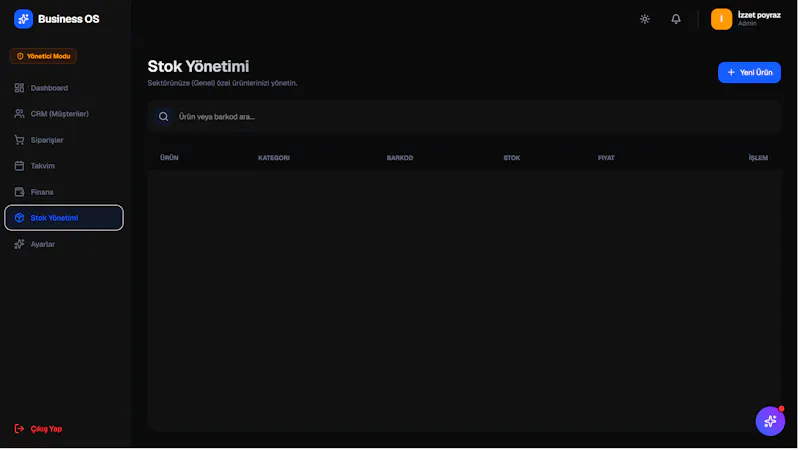 Business OS screenshot 2