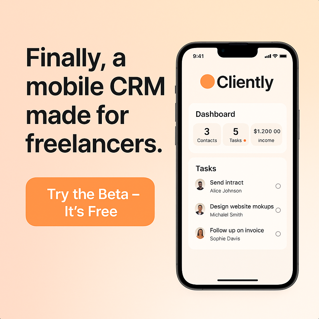 Cliently — Smart CRM for Freelancers media 2