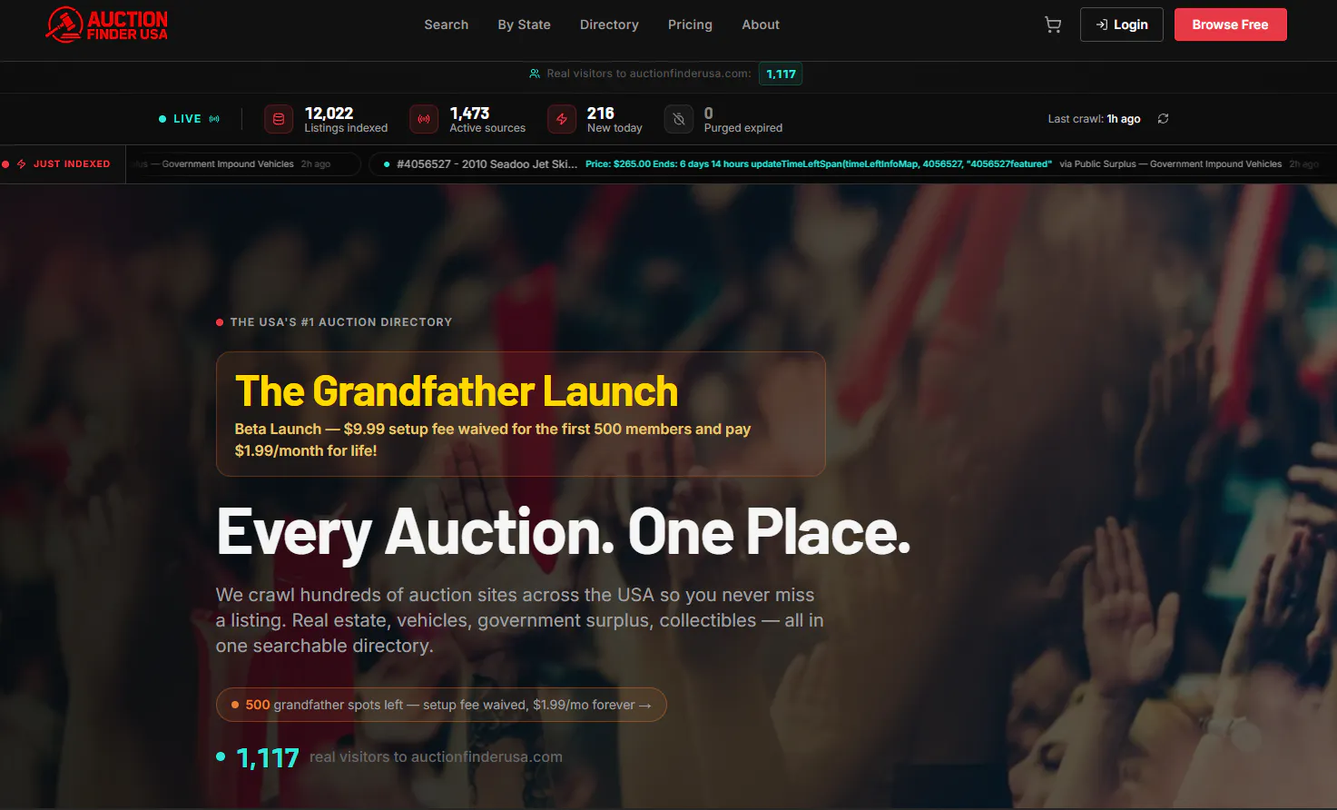 AuctionFinderUSA  All Auctions   gallery image