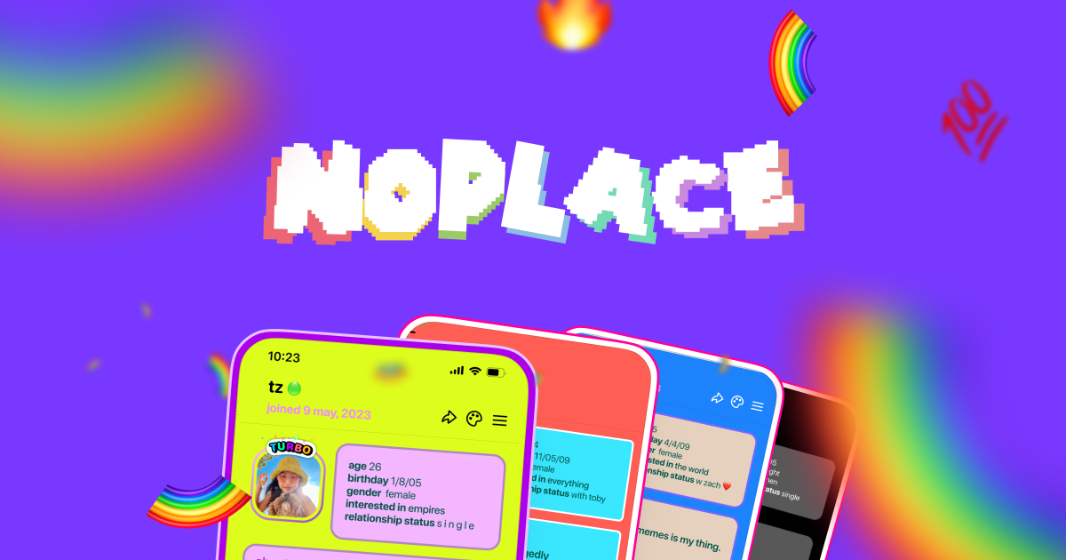 startuptile noplace-twitter + myspace for gen z