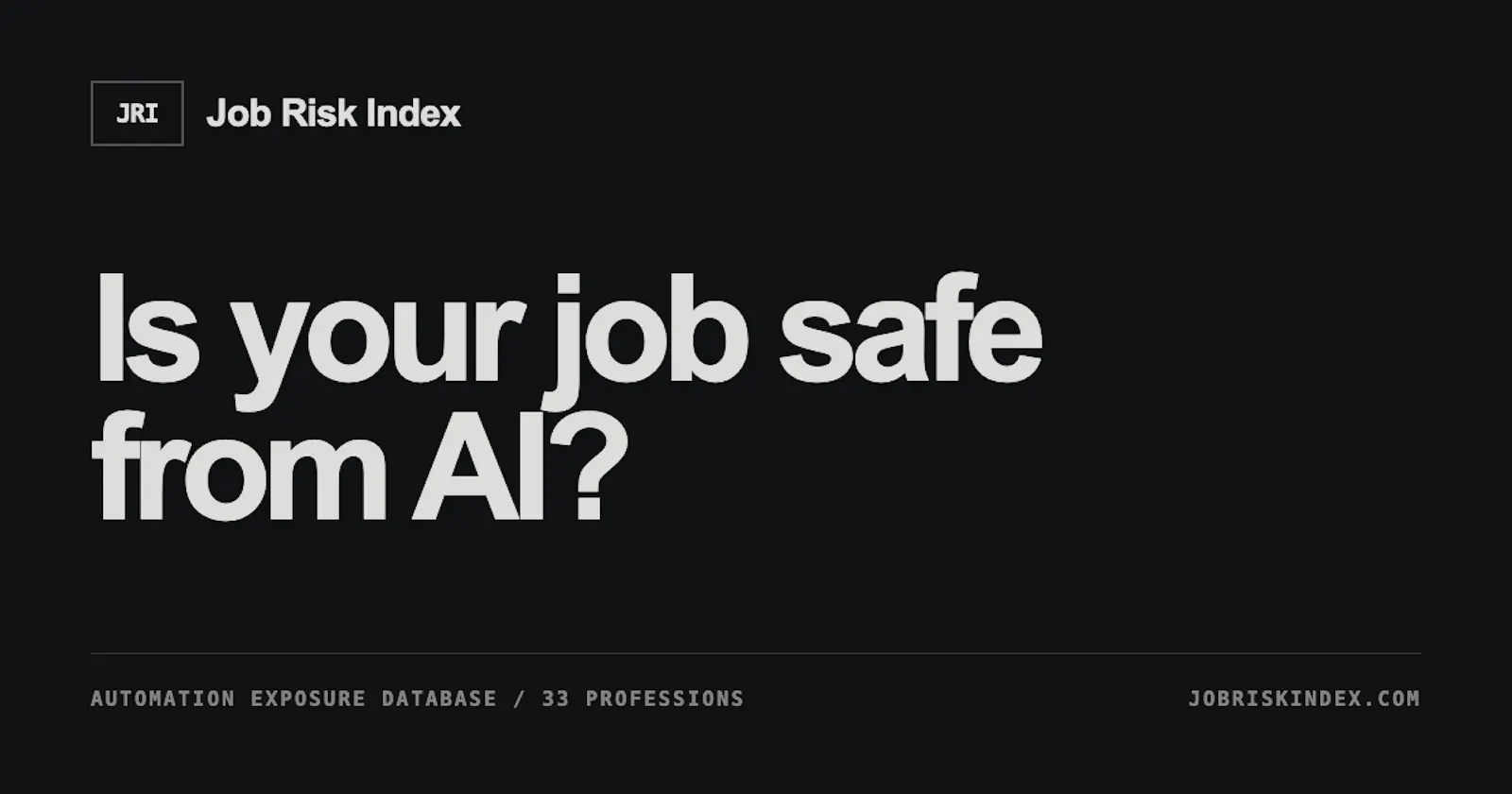 Job Risk Index screenshot 1