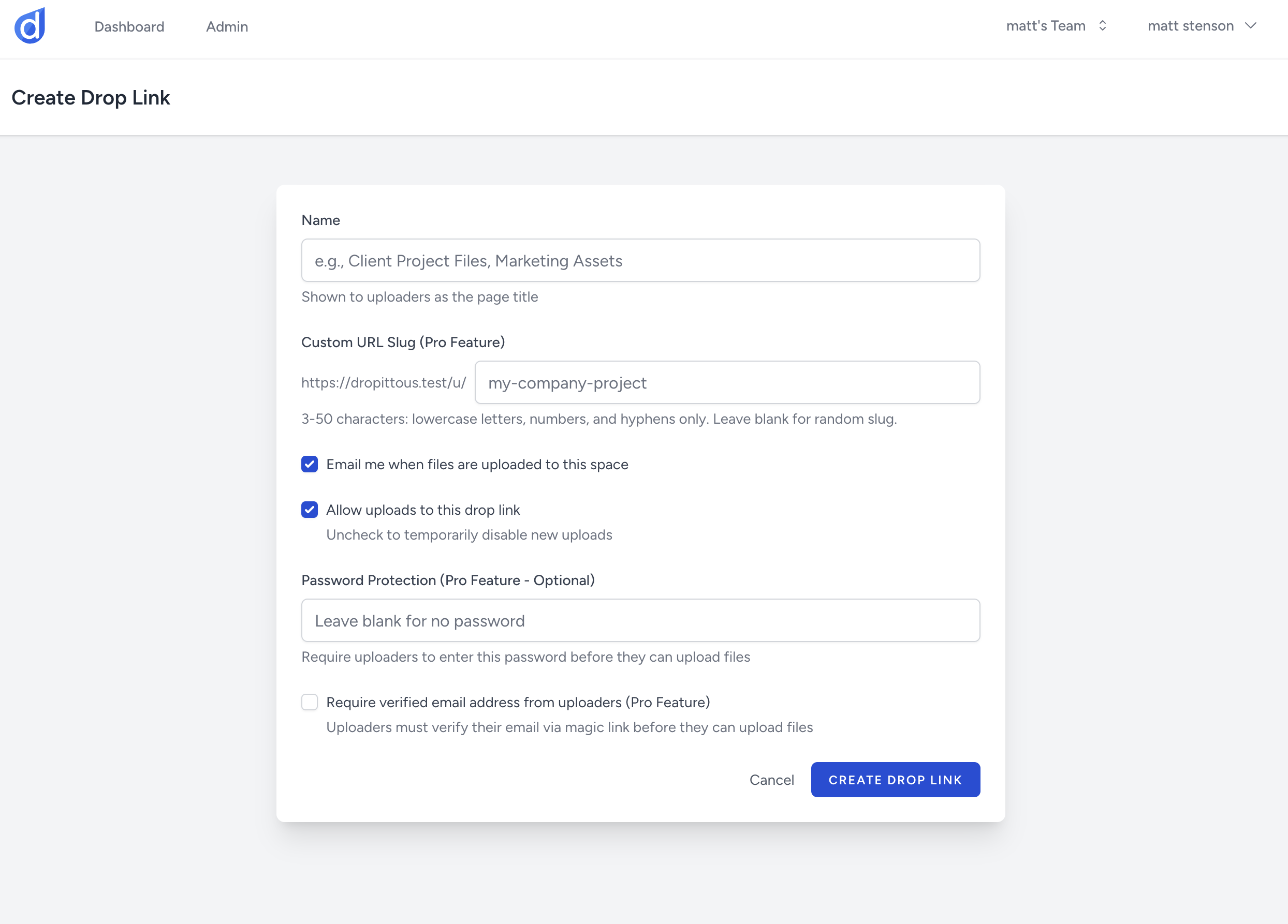 dropittous (dropitto.us) - Screenshot 3 showing product features and functionality