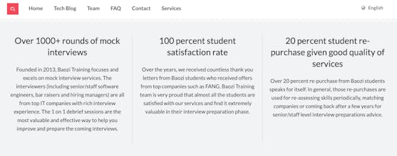 Baozi Training - Best Mock Interview gallery image