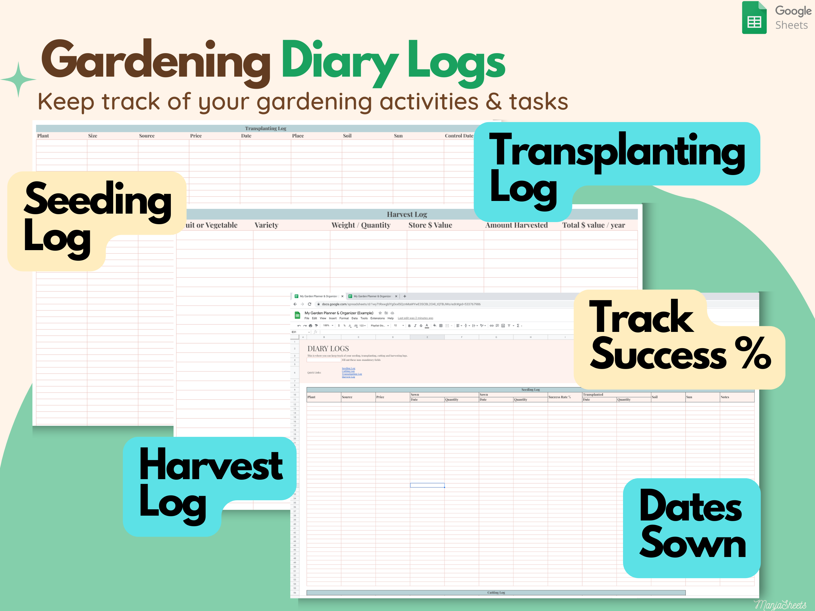 Garden Journal & Planner Google Sheets media 10