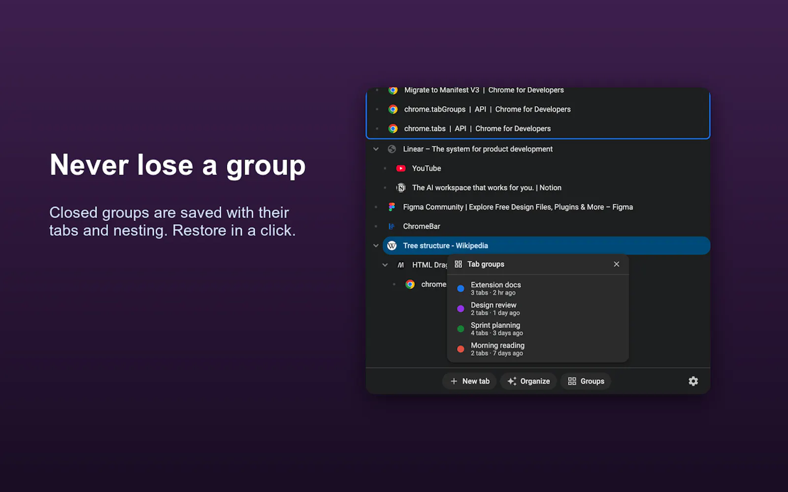 ChromeTreeBar screenshot 4