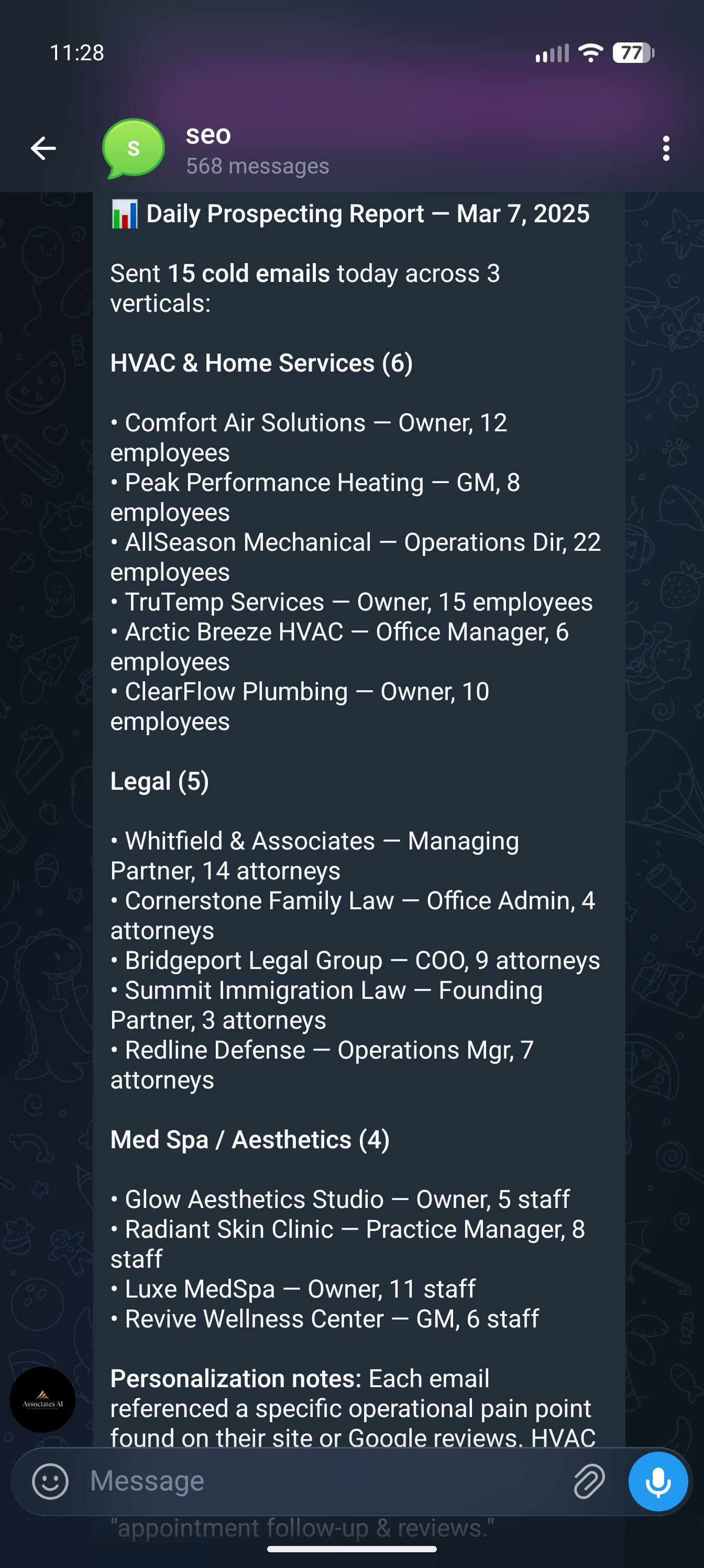Teammates by Associates AI - Screenshot 4 showing product features and functionality
