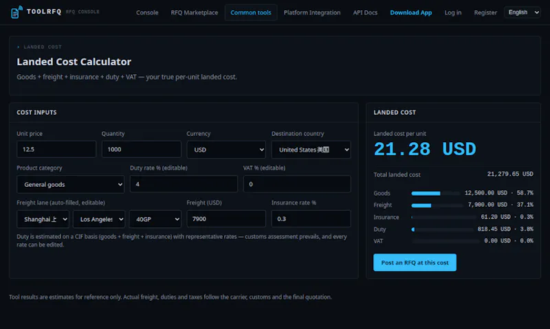 ToolRFQ screenshot 3