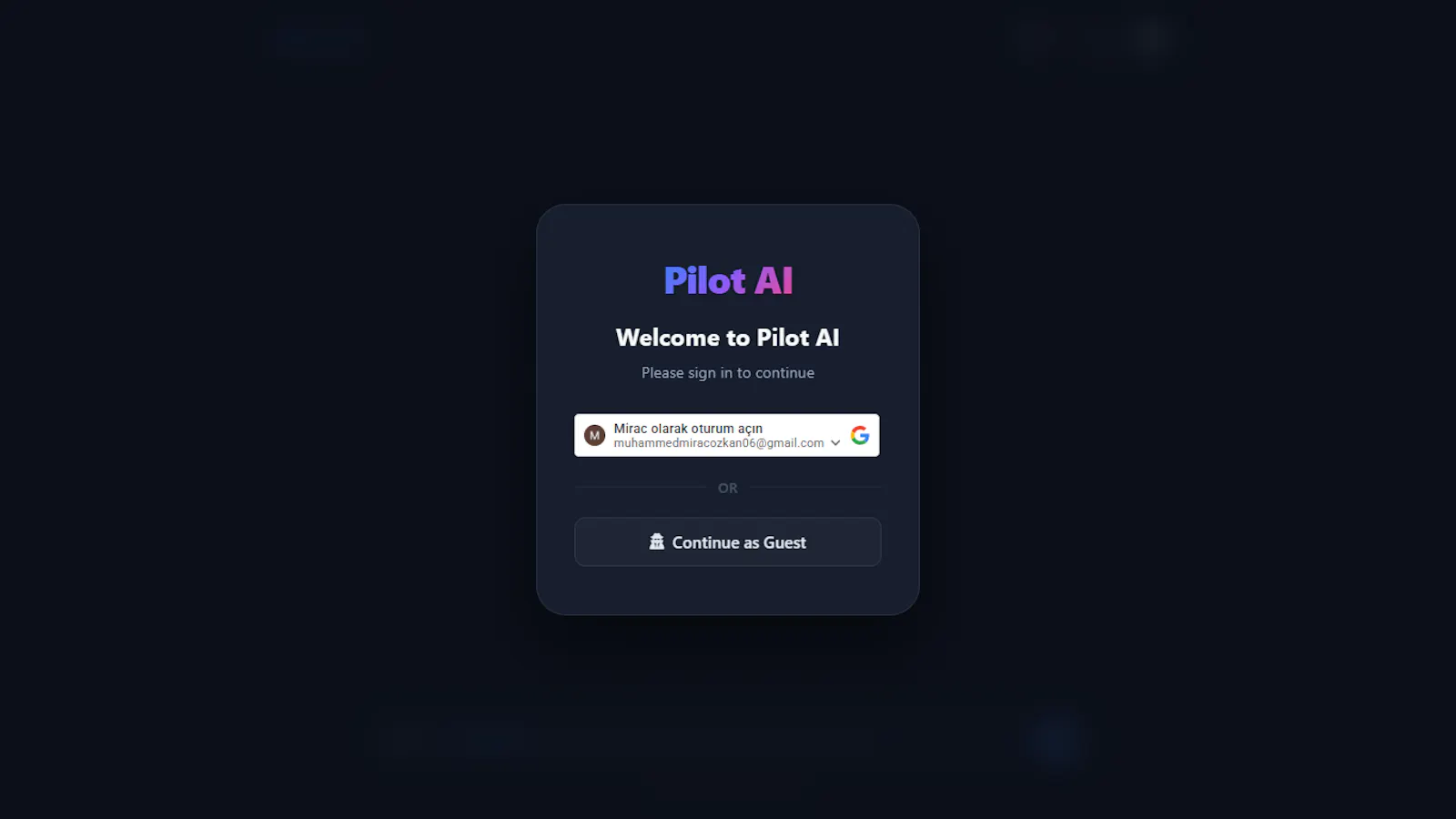 PilotAİ screenshot 1