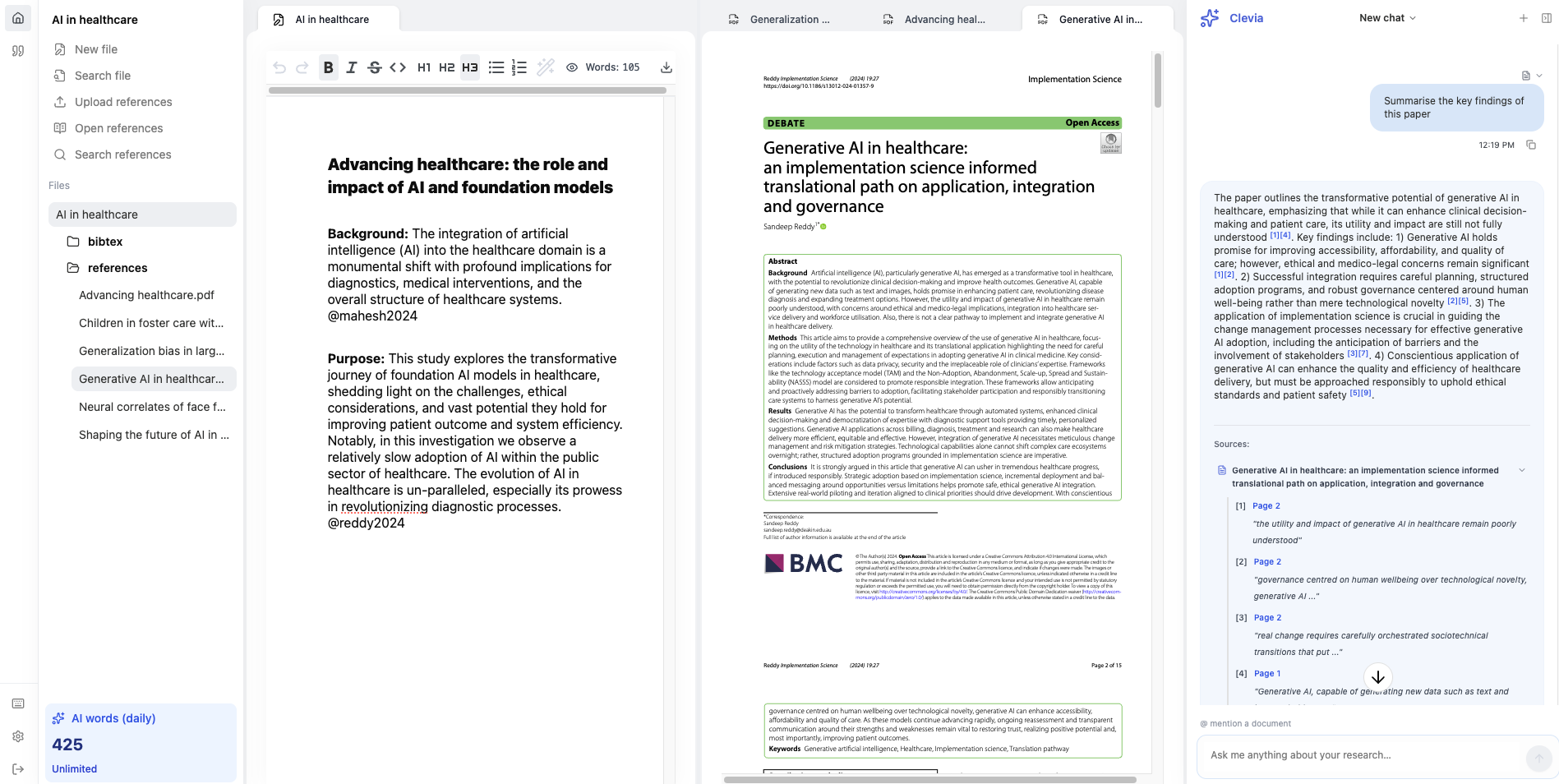 Clevia - Screenshot 3 showing product features and functionality