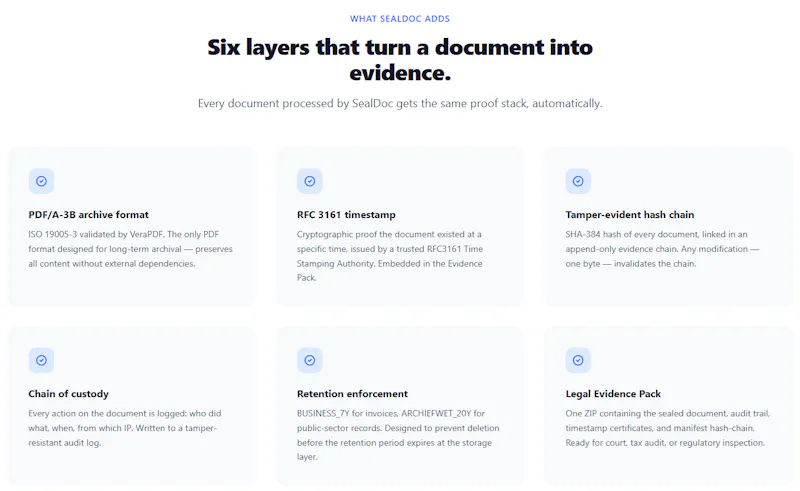 SealDoc — independently verifiable screenshot 3