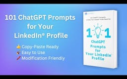 101 ChatGPT Prompts for LinkedIn Profile media 1