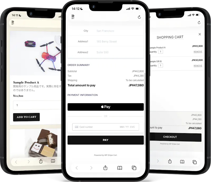 WP Stripe Cart screenshot 2