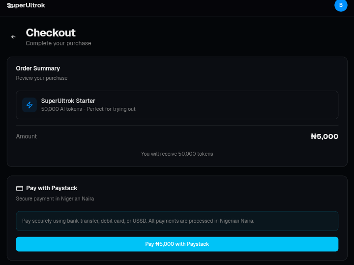 SuperUltrok - Main product screenshot demonstrating key features and user interface