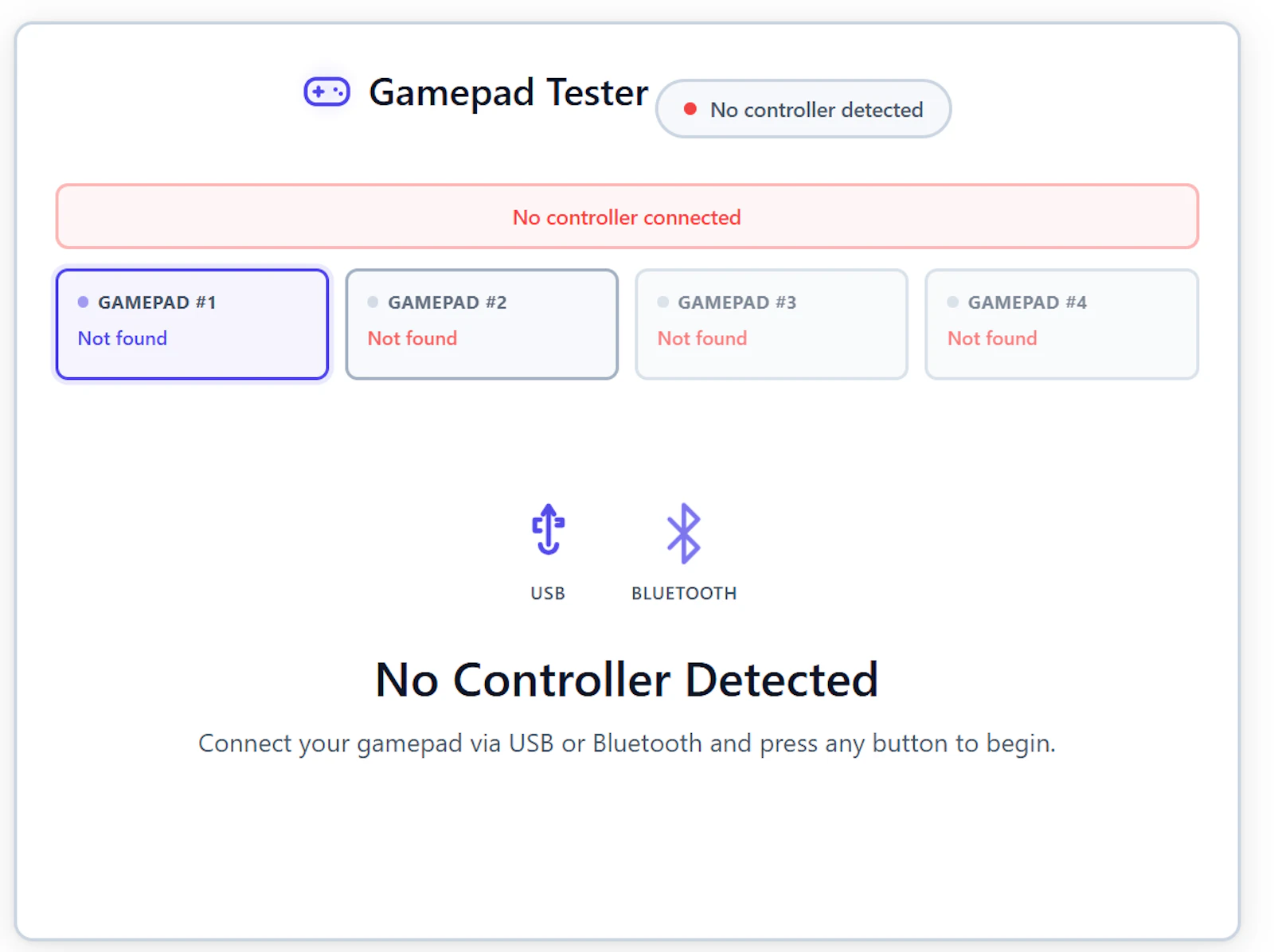 Game Pad Testerr screenshot 1
