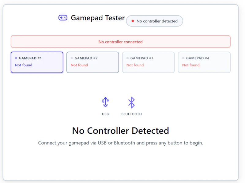 Game Pad Testerr screenshot 1
