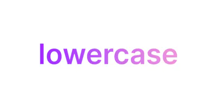 lowercase gallery image