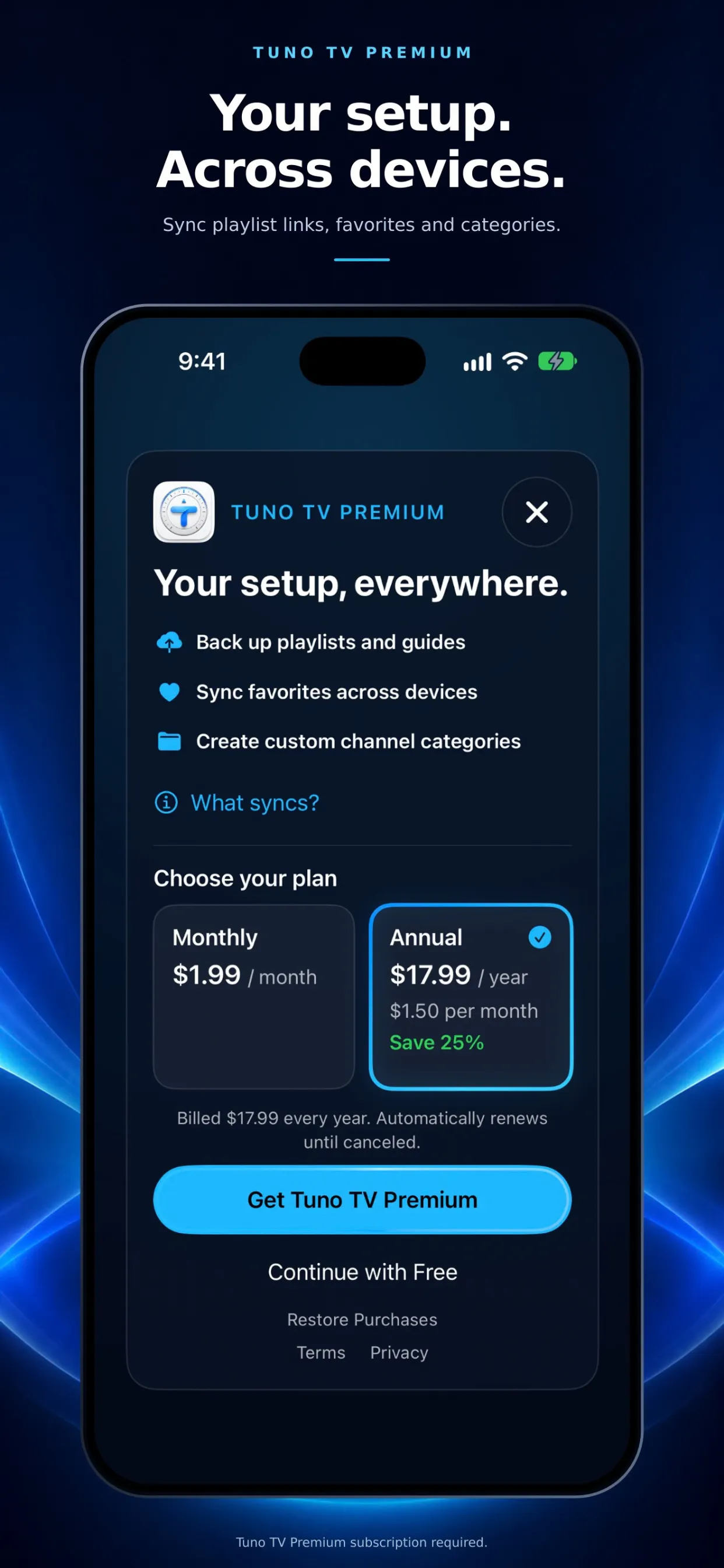 Tuno TV: IPTV Player gallery image
