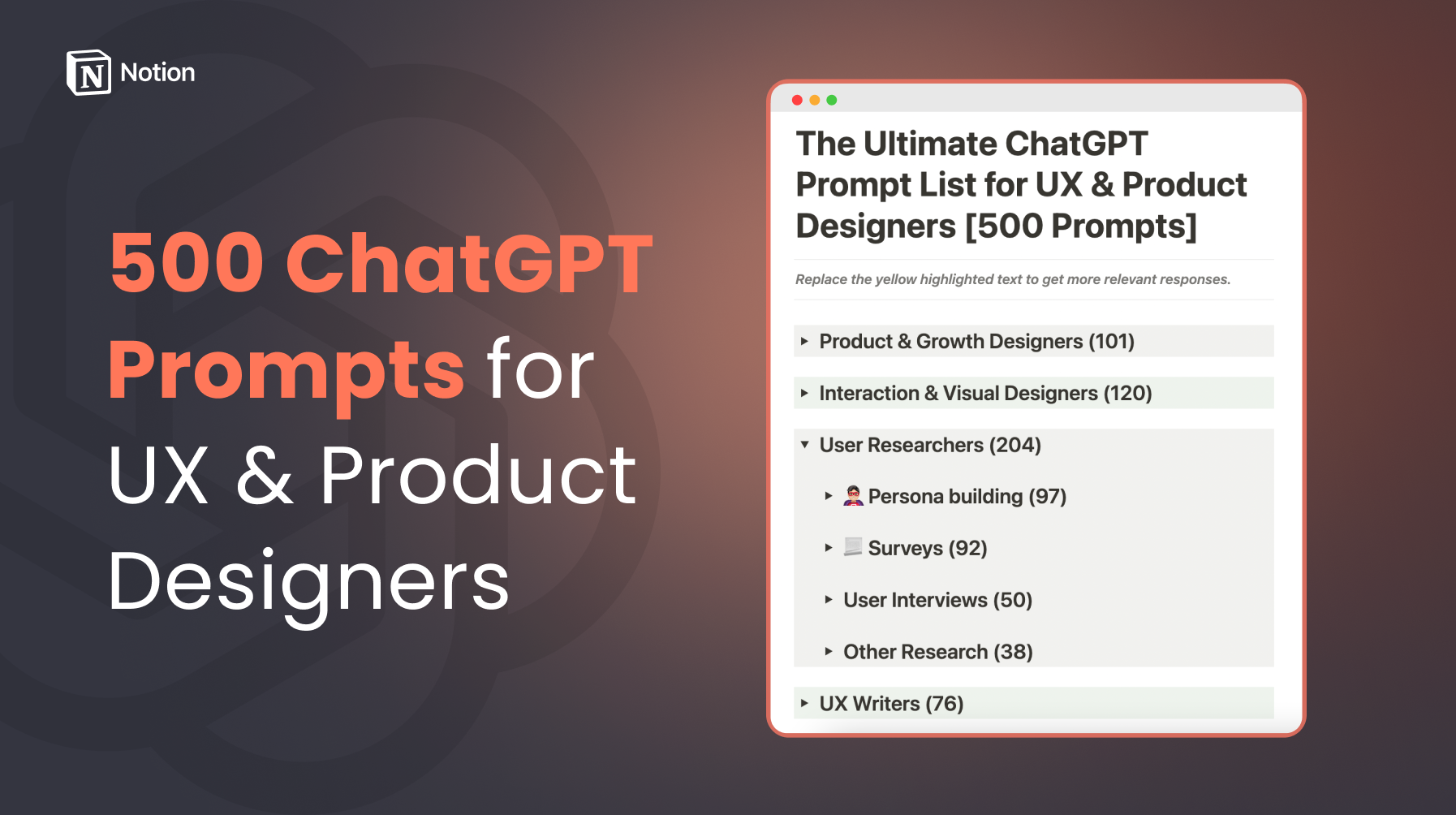 500 ChatGpt UXと製品設計のプロンプト media 1