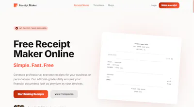 Free Receipt Maker gallery image