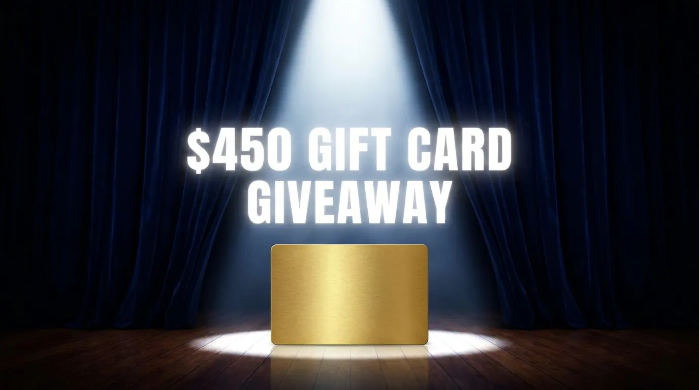 Winner Announced Nov 2: $450 Gift Card