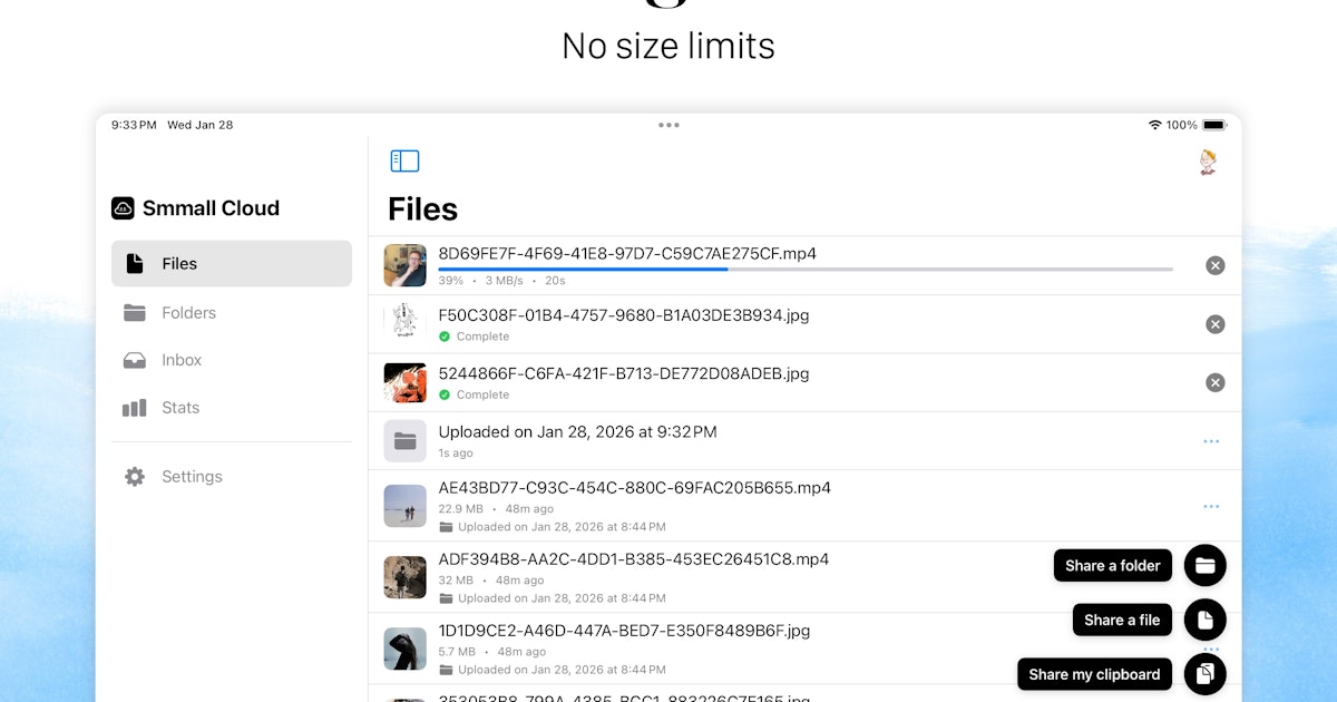Smmall Cloud for iOS