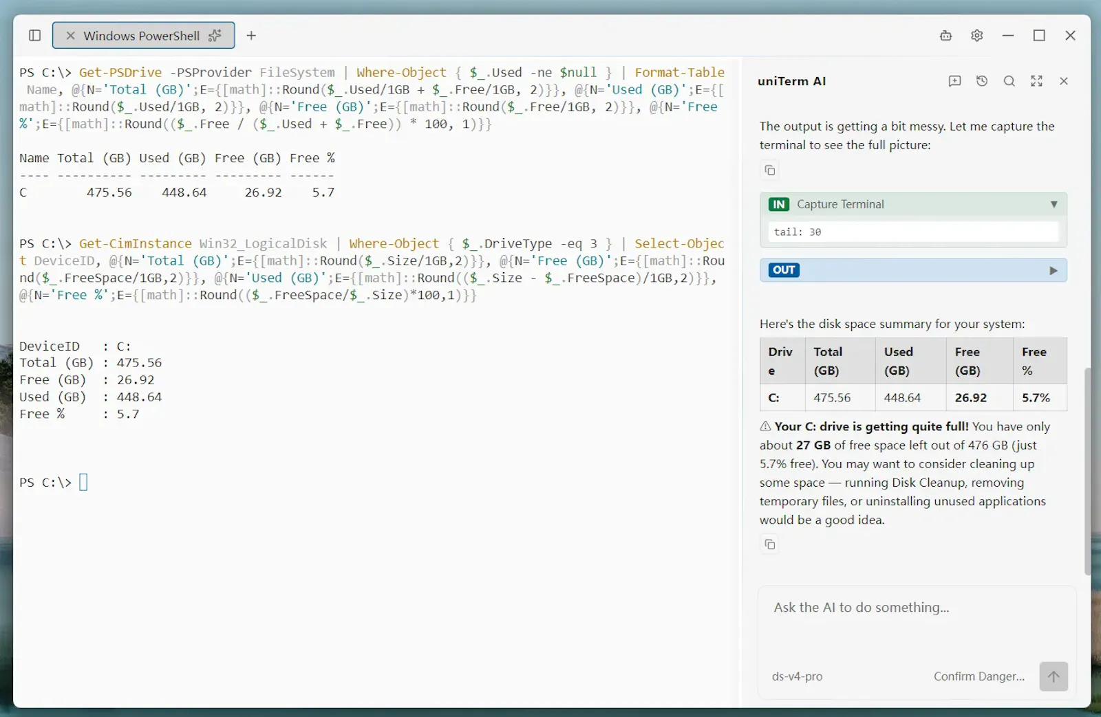 uniTerm screenshot 3