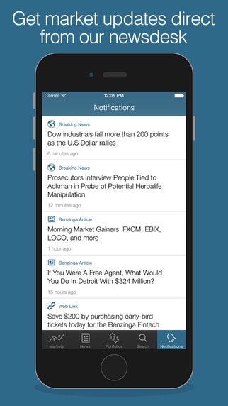 Benzinga for iOS gallery image