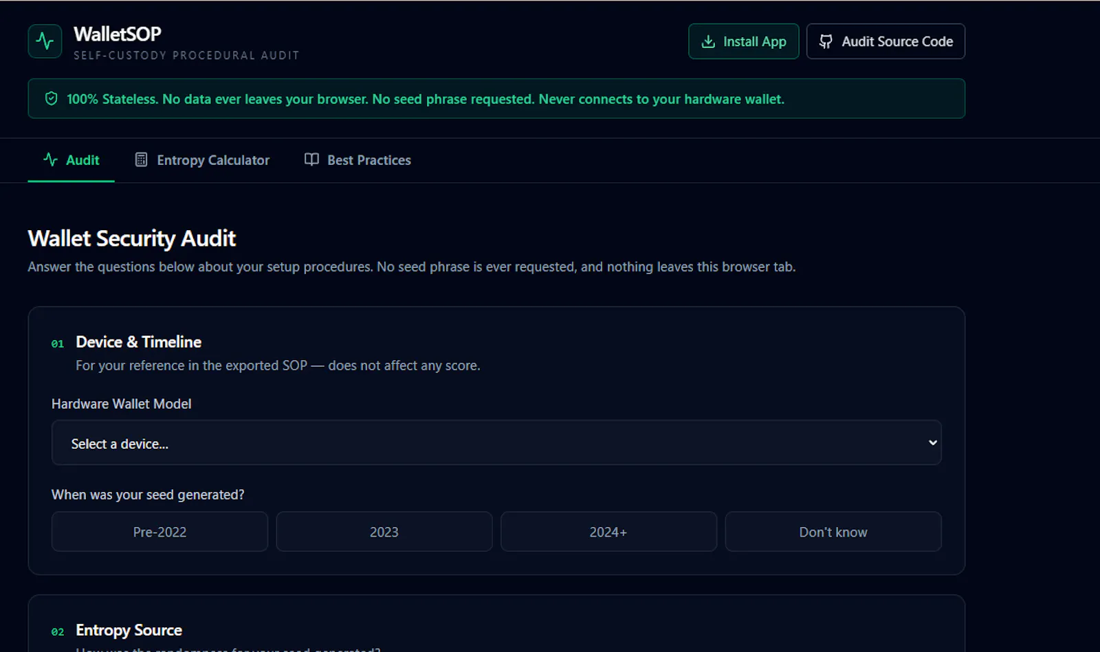 WalletSOP screenshot 1