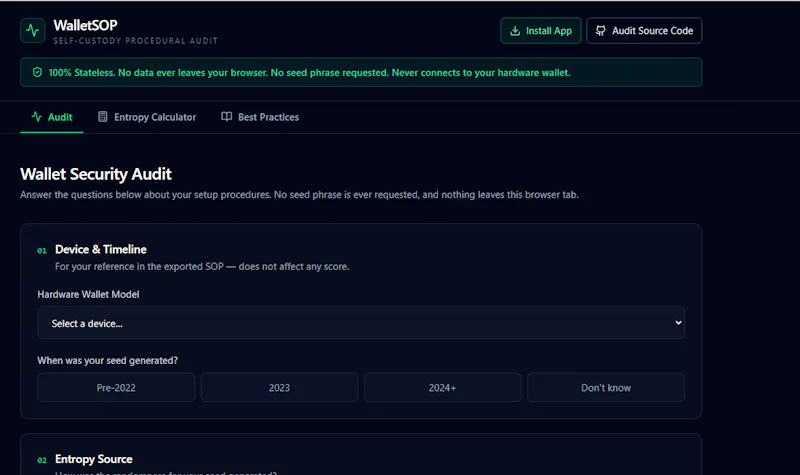 WalletSOP screenshot 1
