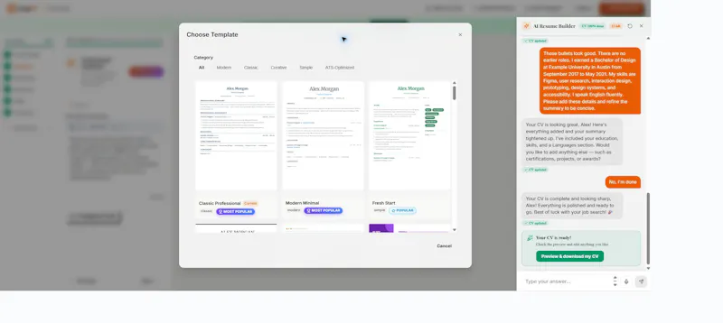 CreateCV.io screenshot 4