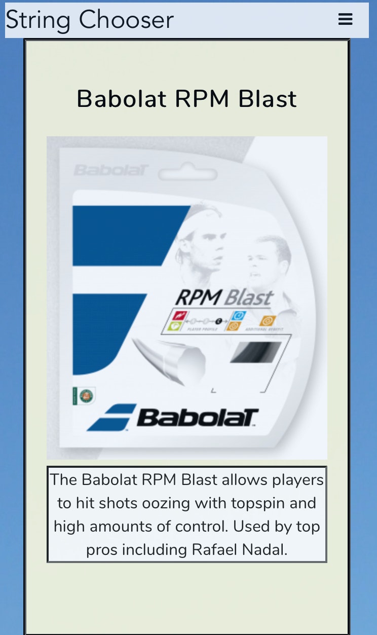 Tennis String Chooser Product Information, Latest Updates, and Reviews 2024 Product Hunt