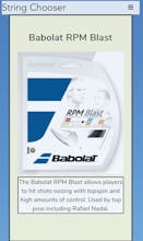 Tennis String Chooser gallery image