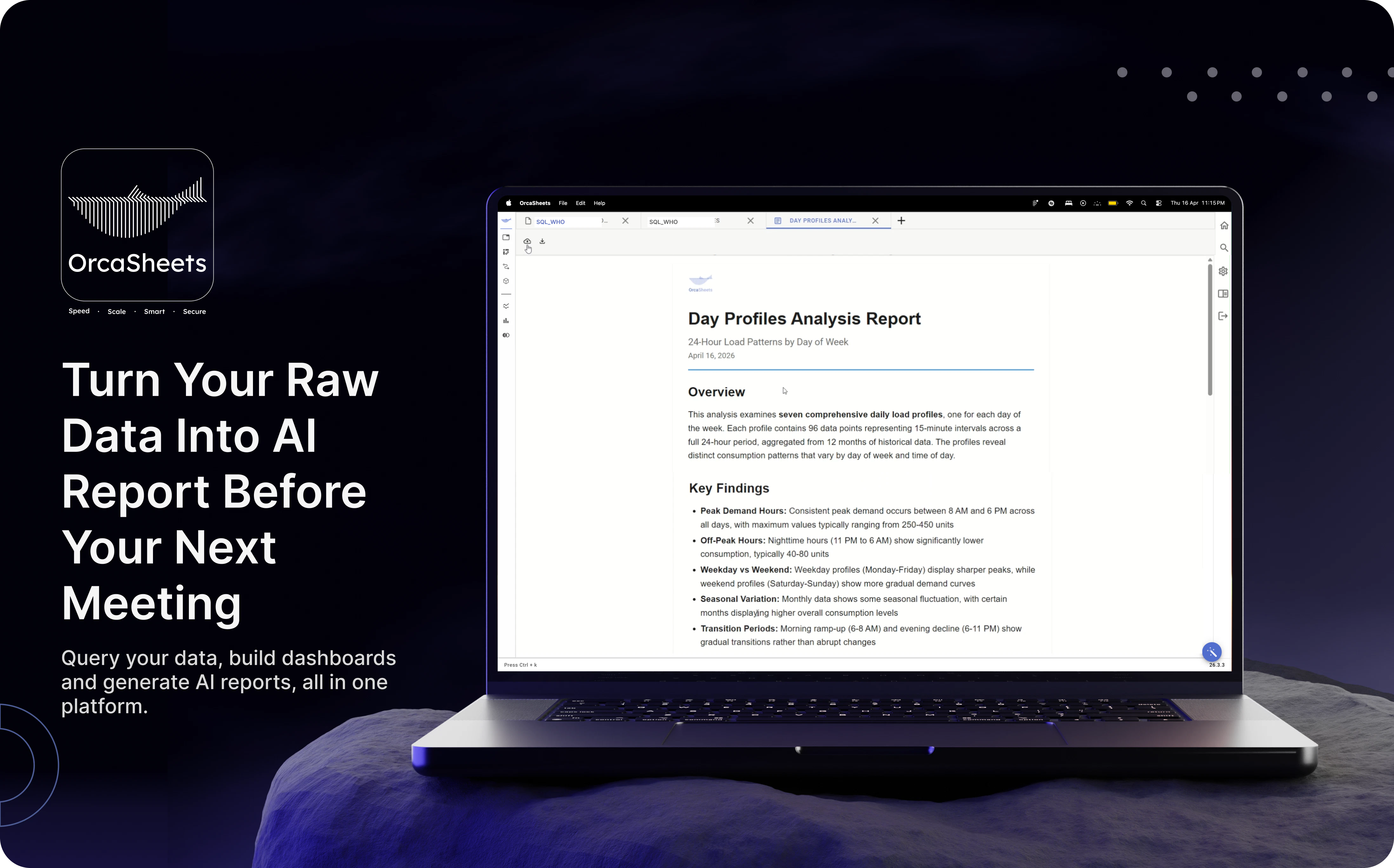 OrcaSheets AI Reports screenshot 1